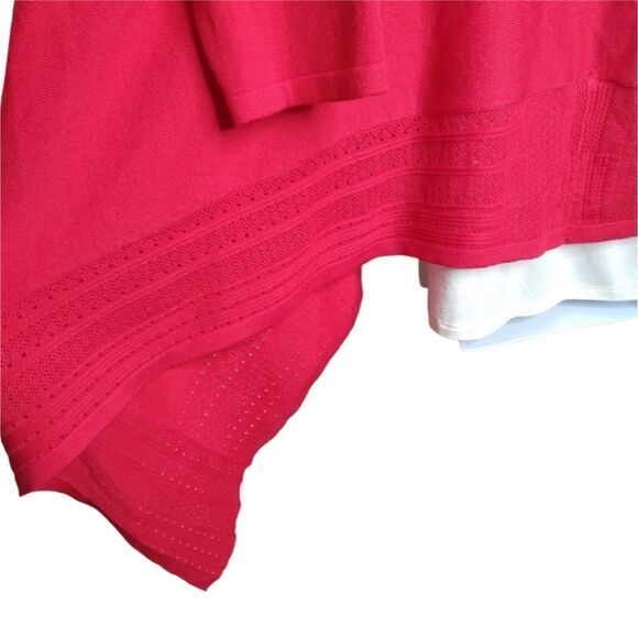 Cable & Gauge Open Cardigan Red XL - Picture 5 of 13